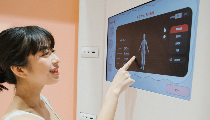 ワコールが経済産業省エリアにて大阪·関西万博に展示する「3Dボディスキャンから始まるヘルスケア体験」にて、VRCが3Dスキャナー技術を提供
